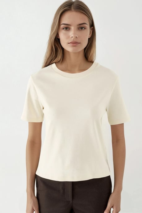 Rundhals Baumwoll-T-Shirt - Image 6