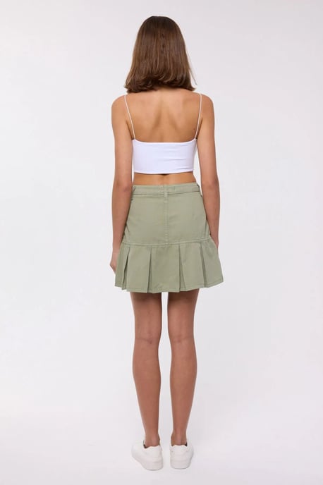 Plissierter Hohe Taille Minirock - Image 4