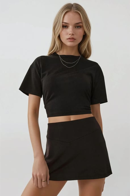 Basic Mini-Jersey-Skort - Image 3