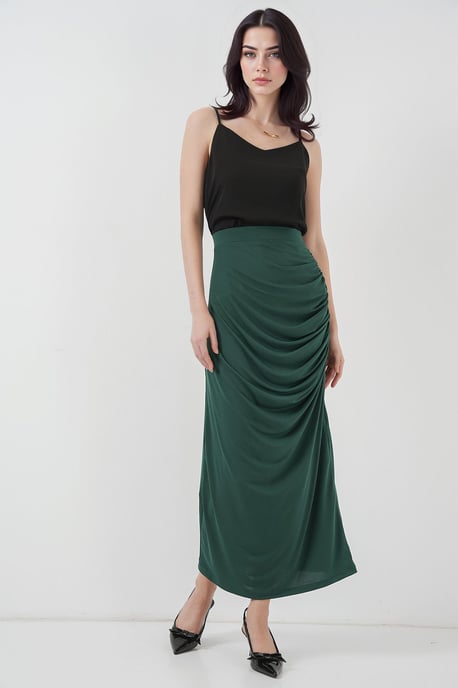 Fitted Midi-Jersey-Rock mit Futter - Image 1