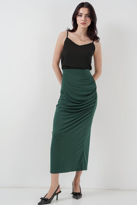 Fitted Midi-Jersey-Rock mit Futter - Image 3