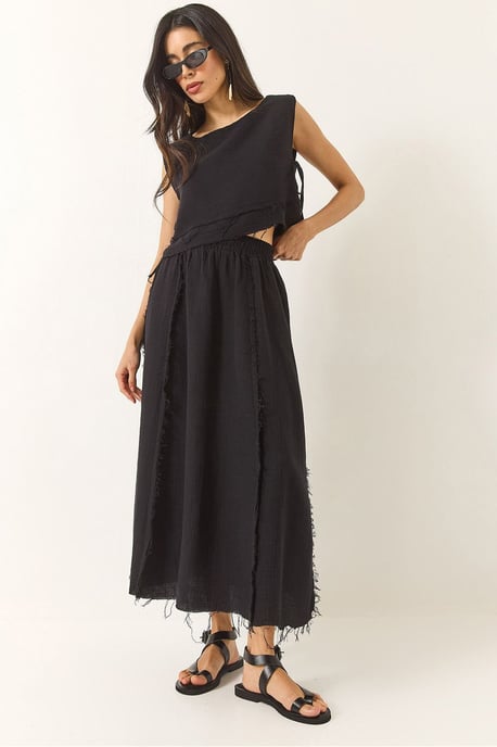 Texturierte Bluse und Rock aus Musselin, zwei-teiliges Set - Image 1