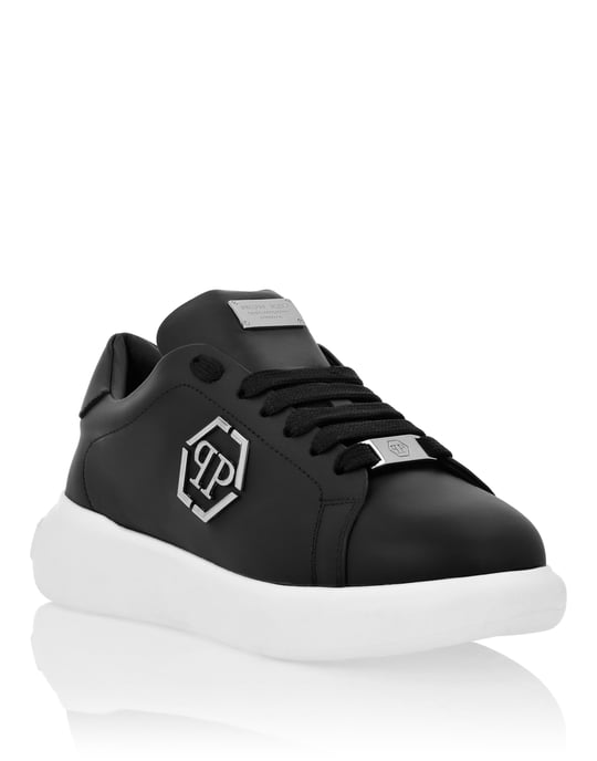 Philipp Plein Lo‑Top-Sneaker mit Hexagon-Detail - Schwarz - Image 1