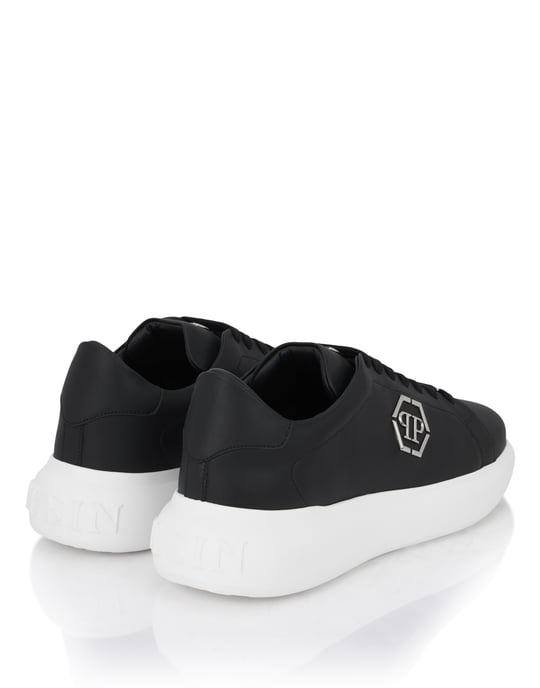 Philipp Plein Lo‑Top-Sneaker mit Hexagon-Detail - Schwarz - Image 4