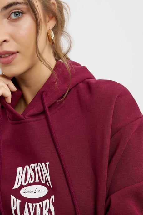 Übergroßer bedruckter Hoodie - Image 5