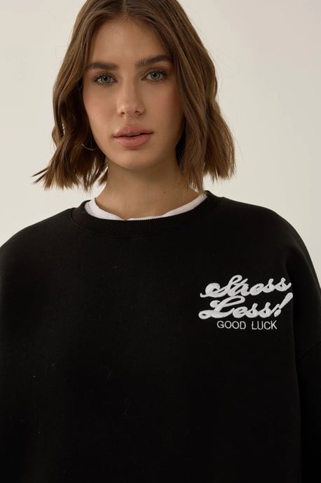 Komfort Fit Slogan Sweatshirt - Image 3
