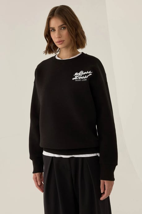 Komfort Fit Slogan Sweatshirt - Image 4
