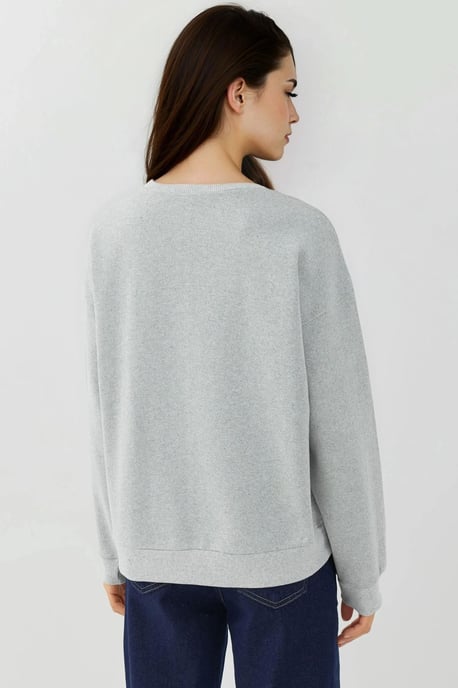 Bedruckter Rundhalsausschnitt Sweatshirt - Image 3