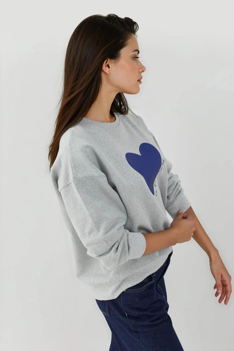 Bedruckter Rundhalsausschnitt Sweatshirt - Image 4
