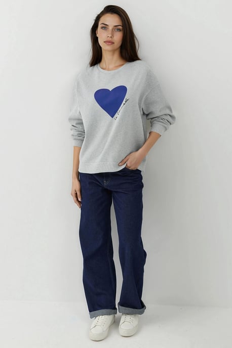 Bedruckter Rundhalsausschnitt Sweatshirt - Image 5