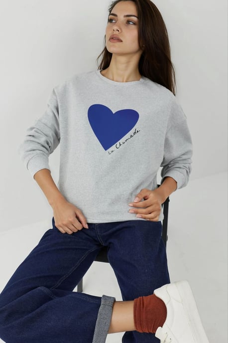 Bedruckter Rundhalsausschnitt Sweatshirt - Image 6