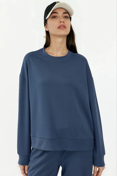 Modal Touch Basic Sweatshirt - Image 1