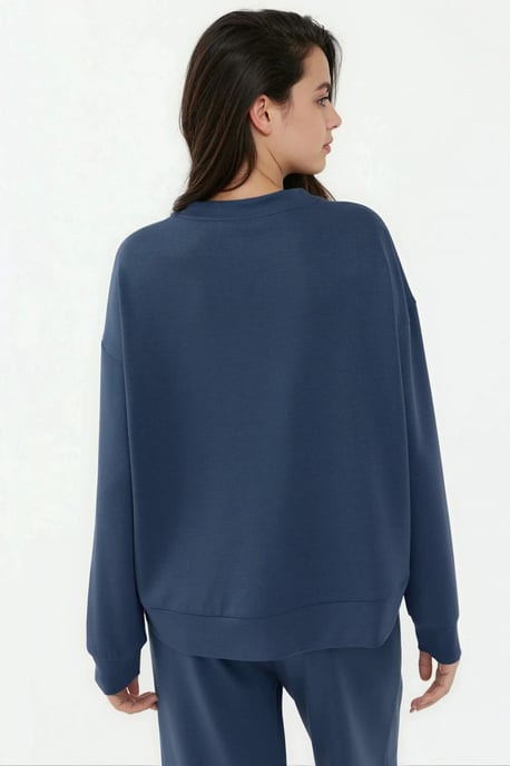 Modal Touch Basic Sweatshirt - Image 2