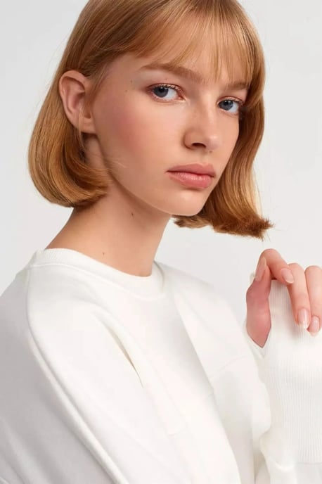 Oversized Crewneck Sweatshirt mit seitlichen Schlitzen - Image 4