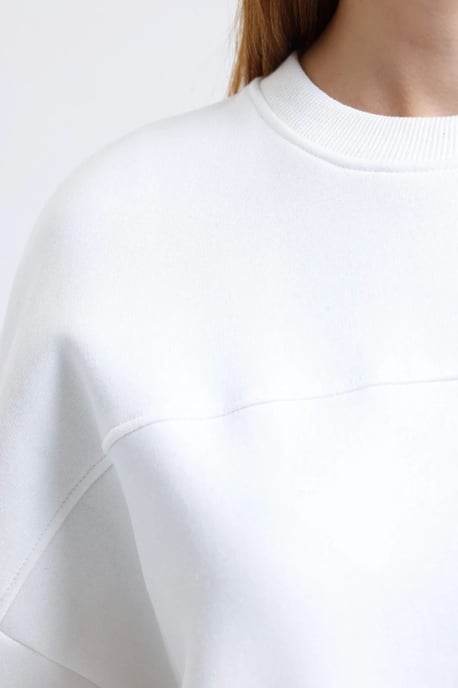 Oversized Crewneck Sweatshirt mit seitlichen Schlitzen - Image 5