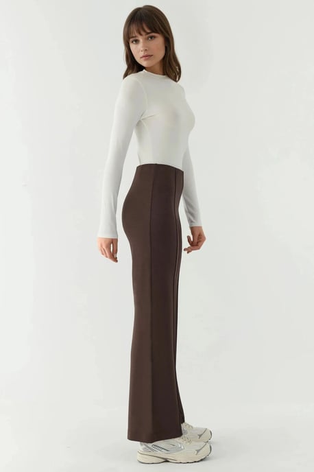 Modal Touch Rippendetail Weite Hose - Image 3