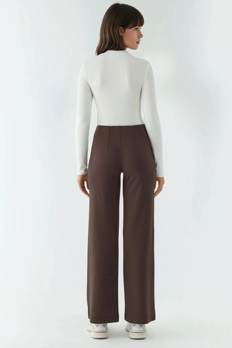 Modal Touch Rippendetail Weite Hose - Image 5