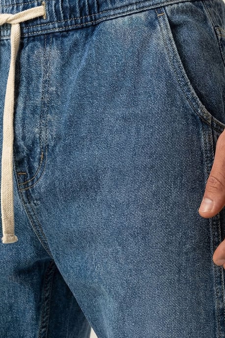 Baggy-Jeans mit Kordelzugbund - Image 4