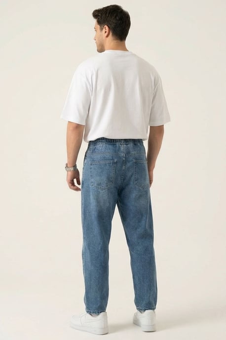 Baggy-Jeans mit Kordelzugbund - Image 5