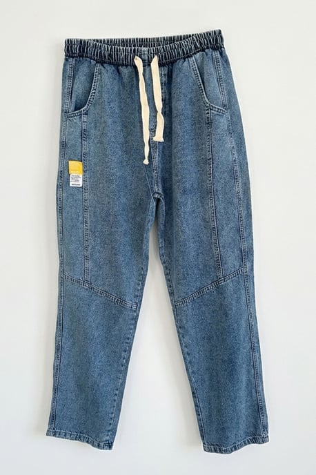 Baggy-Jeans mit Kordelzugbund - Image 6