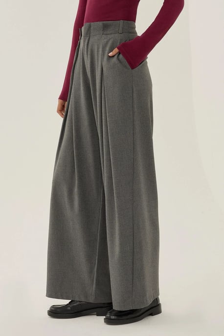 Hochtaillierte Plisseehose - Image 2