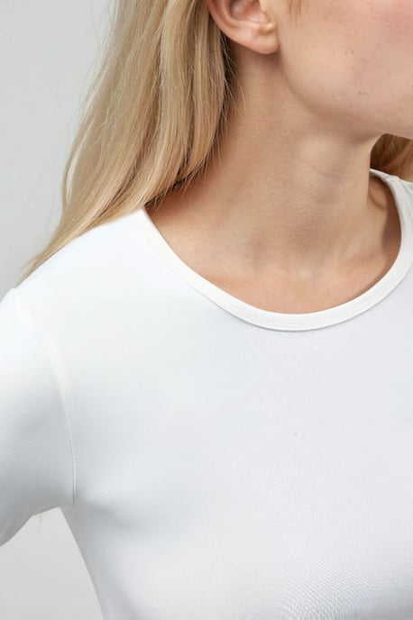 Slim Fit Rundhals Langarmbluse - Image 5