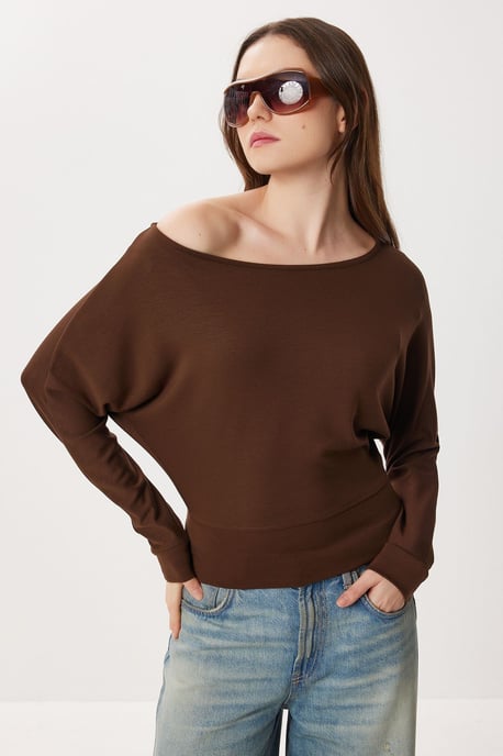 Asymmetrische Kragen Lässige Passform Bluse - Image 3