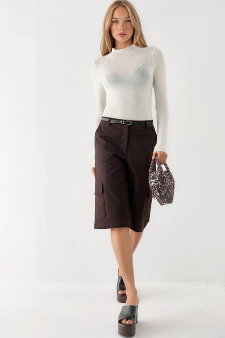 Langarm Slim Fit Bluse - Image 3