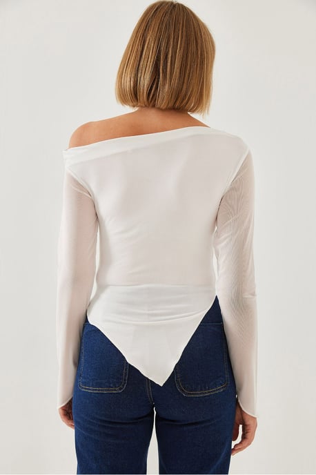 Basic-Top mit asymmetrischem Saum - Image 3