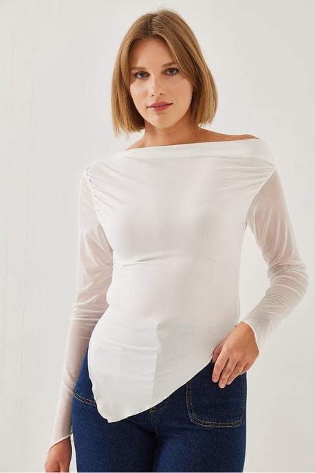 Basic-Top mit asymmetrischem Saum - Image 4