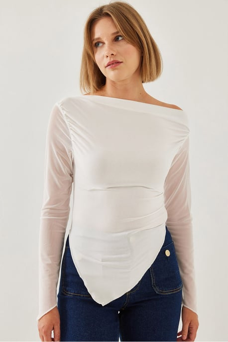 Basic-Top mit asymmetrischem Saum - Image 5