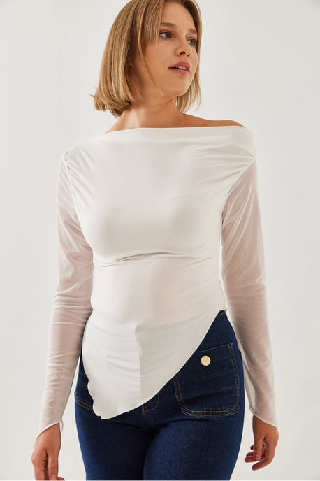 Basic-Top mit asymmetrischem Saum - Image 6