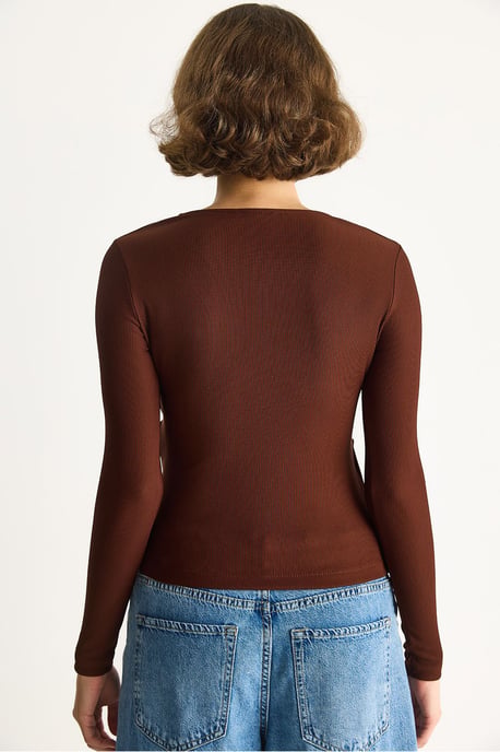 Doppelt knöpfte Bluse mit Zubehördetails - Image 6