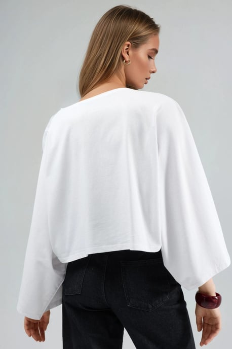Lässige Bootsausschnittbluse - Image 3