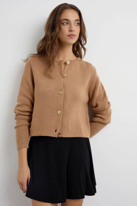 Knopf-Strickcardigan - Image 1