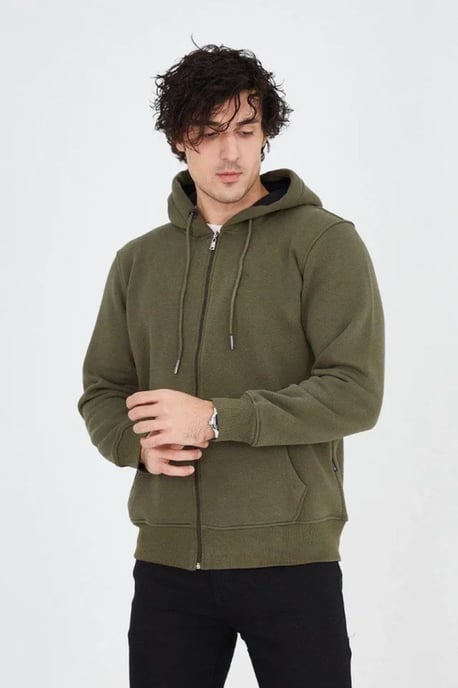 Kapuzenshirt mit Reißverschluss und Tasche - Image 2
