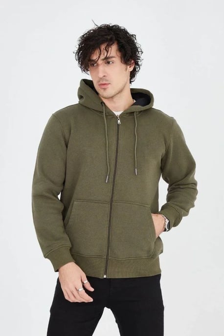 Kapuzenshirt mit Reißverschluss und Tasche - Image 3