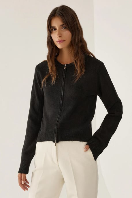 Reißverschluss Strickjacke - Image 1