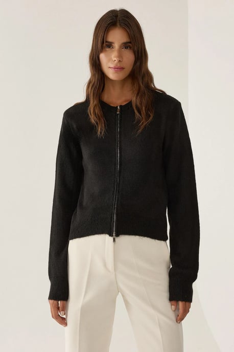 Reißverschluss Strickjacke - Image 4