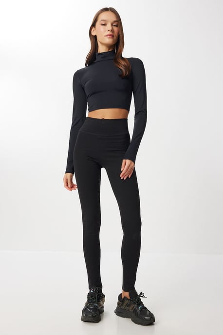 Hochtaillierte Slim-Fit Pull-On Leggings - Image 3