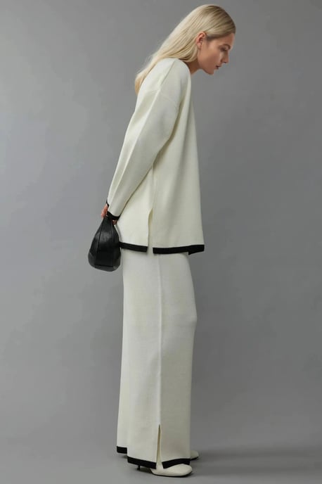 Pullover & Weitgeschnittene Hose Strick Co-Ord-Set - Image 3