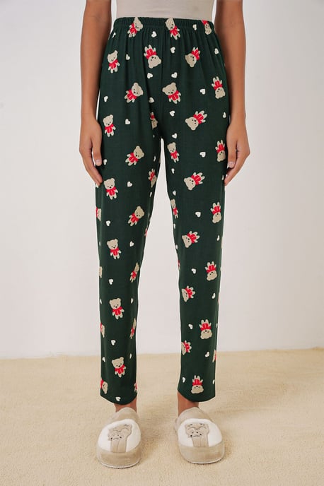 Musterte Mid-Waist Lounge-Hosen - Image 3