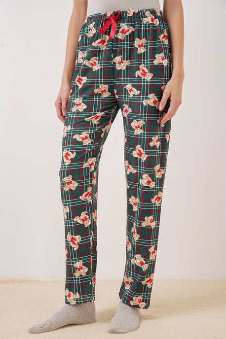 Gemusterte Mid-Waist Lounge-Hosen - Image 2