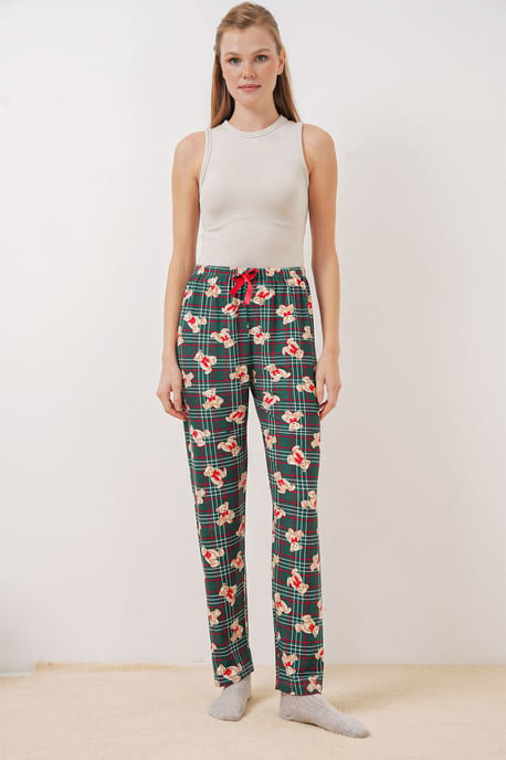 Gemusterte Mid-Waist Lounge-Hosen - Image 3
