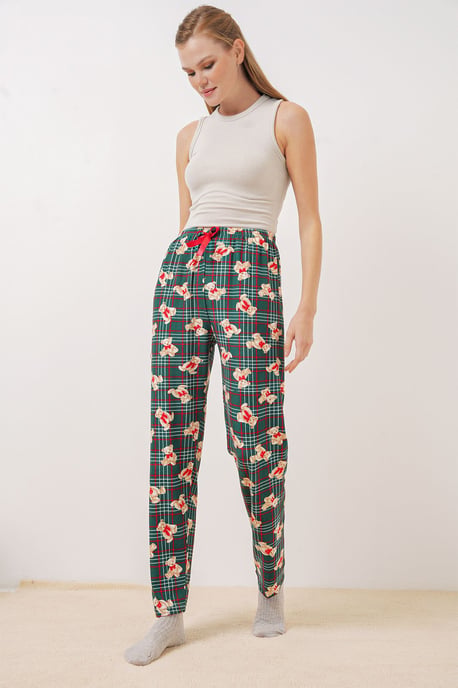 Gemusterte Mid-Waist Lounge-Hosen - Image 4