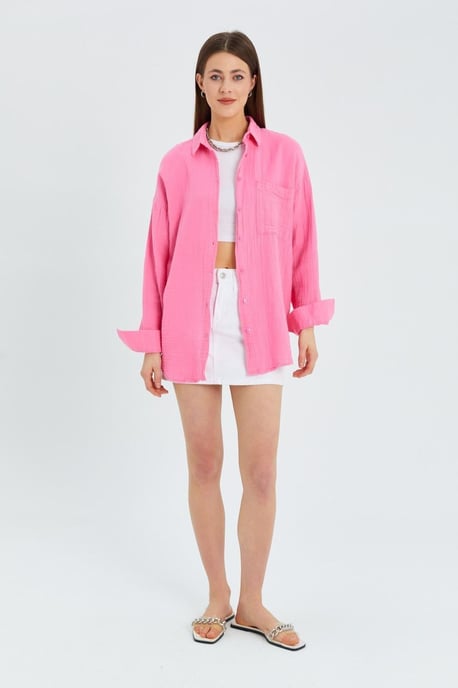 Oversize-Shirt mit Taschendetail - Image 2