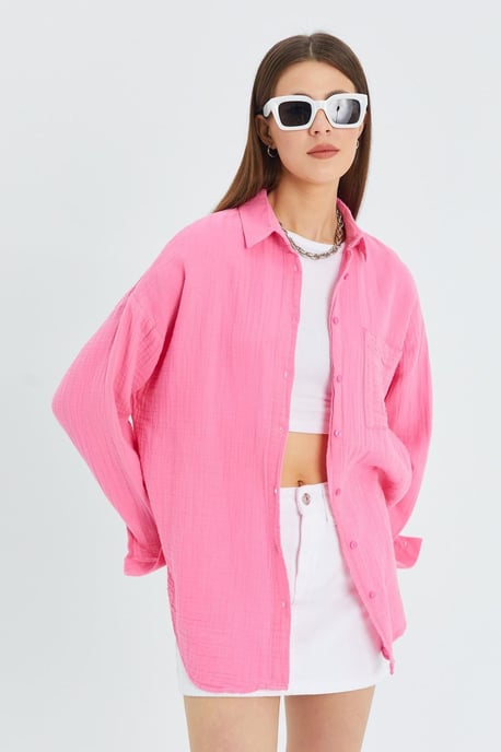 Oversize-Shirt mit Taschendetail - Image 3