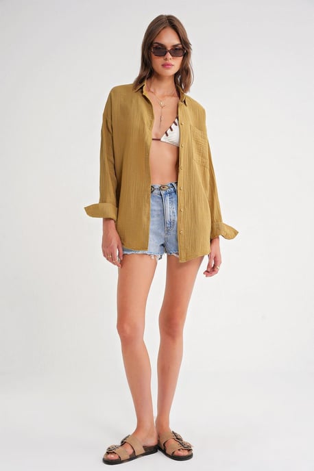 Oversize-Shirt mit Taschendetail - Image 2