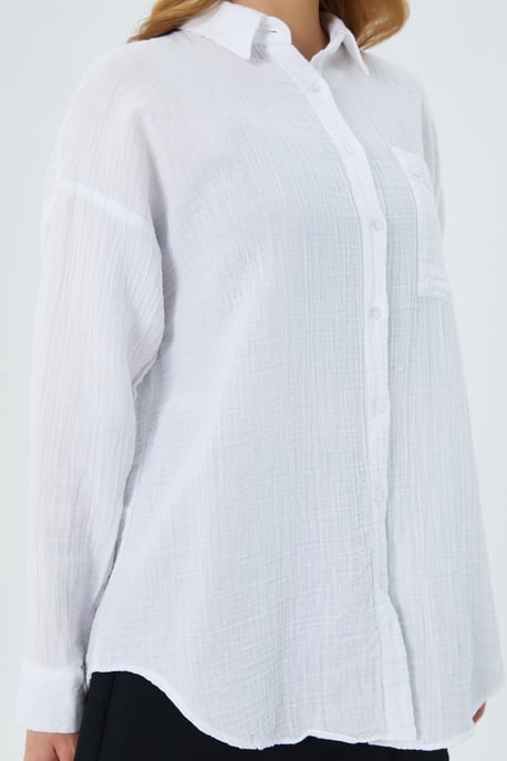 Oversize-Shirt mit Taschendetail - Image 4