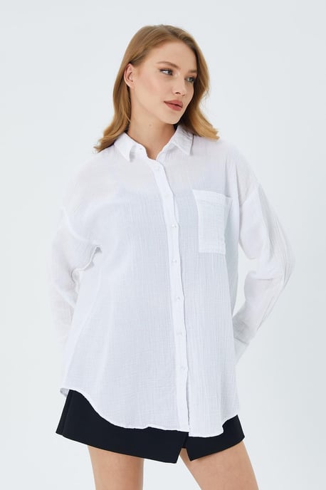 Oversize-Shirt mit Taschendetail - Image 5